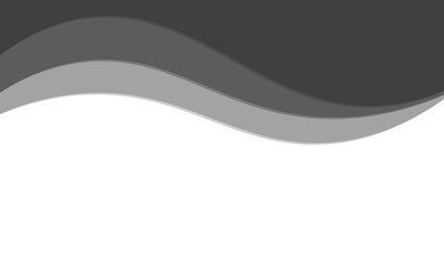 Layered grayscale wave vector background with smooth, flowing curves. Elegant and minimalistic designsuitable for professional or creative layouts.