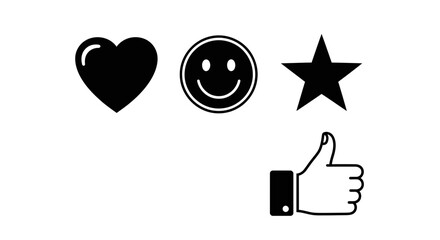 Express your appreciation and satisfaction with these iconic symbols of approval, happiness, and excellence for your projects.
