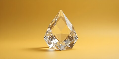 Stunning crystal diamond on gold background creates a feeling of luxury and value for your project