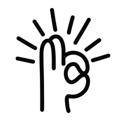 A hand with a thumbs up sign. The hand is pointing to the sky. Concept of approval and positivity