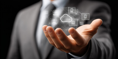 Digital transformation event cloud adoption and ai integration in business strategies modern corporate environment professional viewpoint