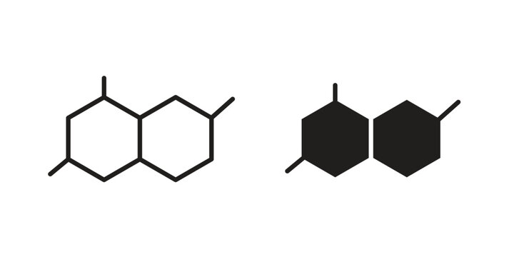 Chemical content icon for web design, mobile apps