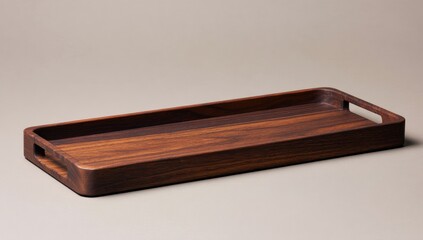 Rectangular wooden tray with handles (2)