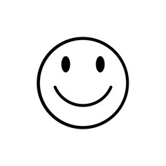 smiley face on white background