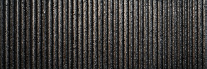 High-resolution metal texture pattern with ribbed cast iron surface for dark industrial backgrounds.