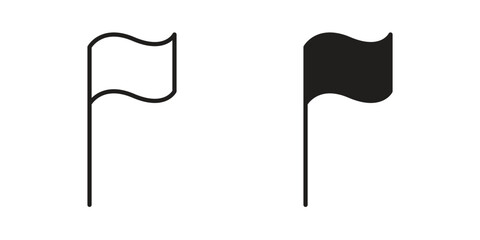 Flag icon for web design, mobile apps