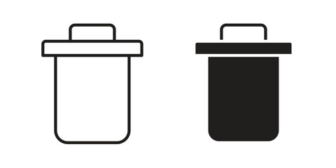 Garbage icon for web design, mobile apps
