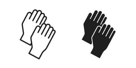 Gloves icon for web design, mobile apps