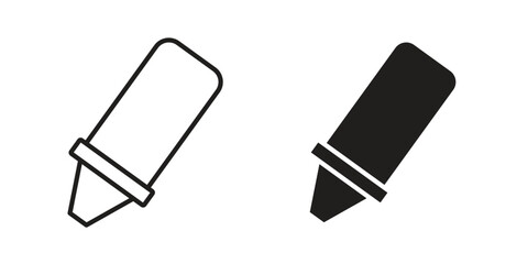 Highlighter icon for web design, mobile apps