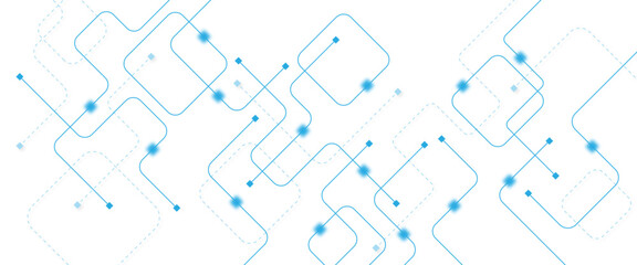 Abstract futuristic technology background. Technology background with crossed lines and dots.