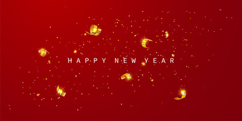 Happy New Year 2026 background, luxury design, festival vector illustration.