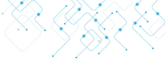 Abstract futuristic technology background. Technology background with crossed lines and dots.