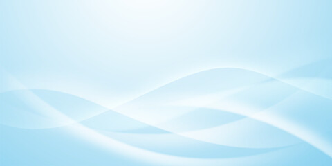 Blue waves abstract background, modern design, vector illustration