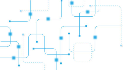 Abstract futuristic technology background. Technology background with crossed lines and dots.