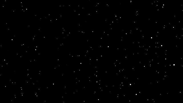 A black background with many small white dots scattered across the entire area of the image frame