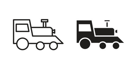 Locomotive icon for web design, mobile apps