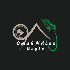 javanese traditional restaurant concept logo icon vector element design