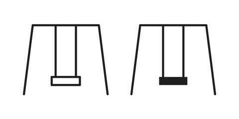 Porch swing icon for web design, mobile apps