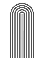 Minimalist Geometric Repeating Arch Lines