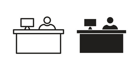 Reception icon for web design, mobile apps