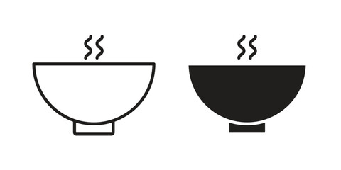 Soup icon for web design, mobile apps