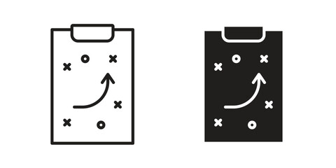 Strategy icon for web design, mobile apps