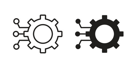 Technology icon for web design, mobile apps