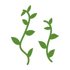 Obraz premium Illustration of Green Vines Background