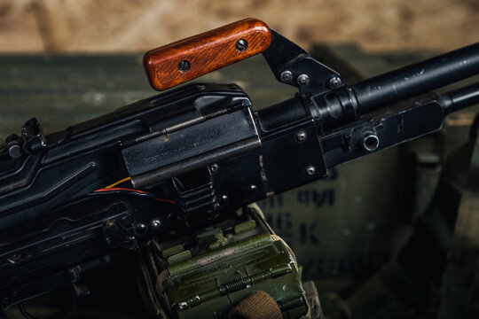 wooden handle details, scene evokes feeling of armorers examining and inspecting wellused weapon