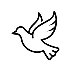 Holocaust white dove icon