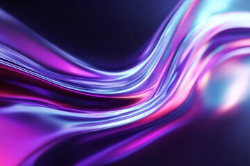 Abstract digital motion featuring luminous liquid waves and neon gradients.