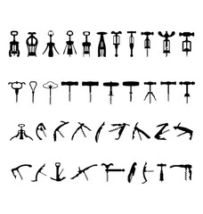 Corkscrews Silhouettes.eps