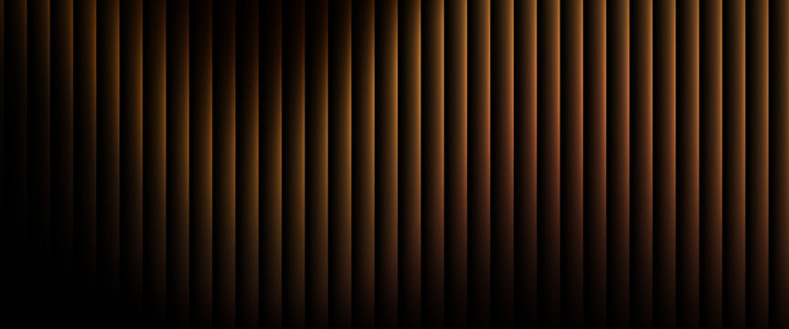 Glowing golden sunset light with summer energy. Vibrant orange and yellow gradient lines with fractal glass effect create radiant pattern full of sunshine and joy. glass effect.