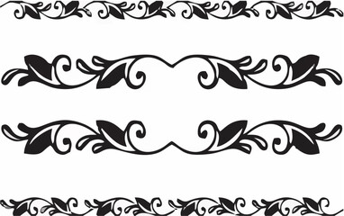 Silhouette of a frieze Vector...