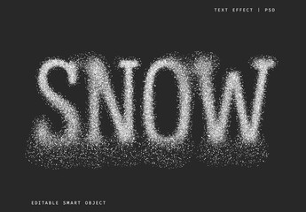 Snowy Winter Text Effect