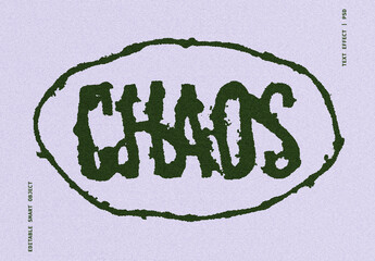 Warped Grunge Text Effect