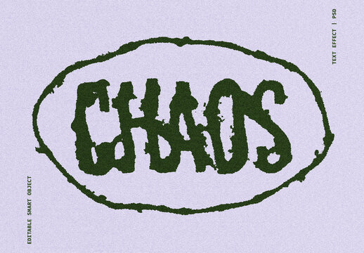 Warped Grunge Text Effect