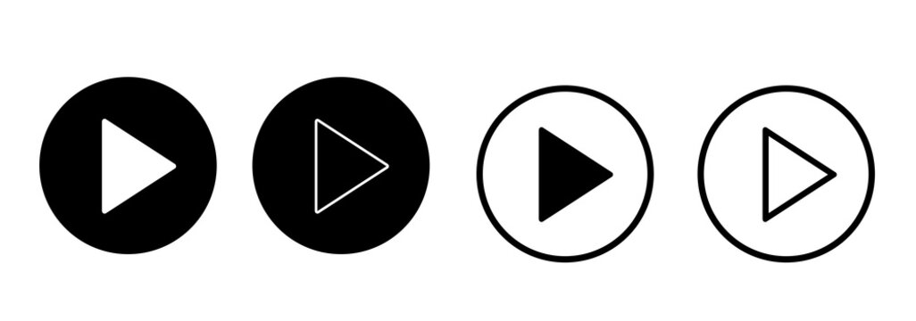 play icon set