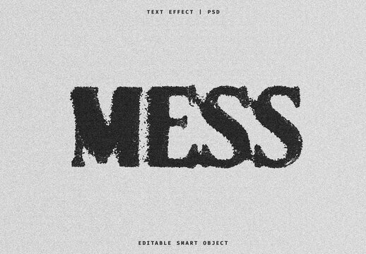 Distressed Grunge Text Effect