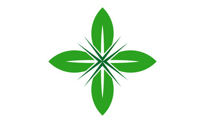 icon abstract leaf logo desig...