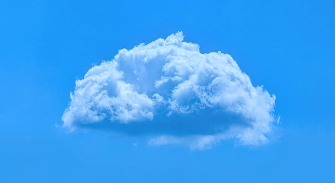 Clouds as a symbol of meteorology and dreams. Weather against a clear blue sky. Heaven cumulus concept of fluffy soft substances.