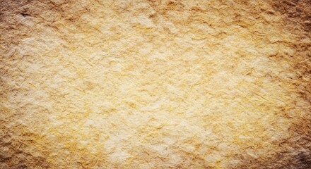 Closeup texture of rough, aged, and weathered natural material with a warm, earthy tone and a vignette effect