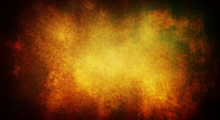 Vibrant abstract background with a fiery, energetic explosion of warm colors like yellow, orange, and red with a dark vignette