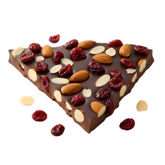 Chocolate Bark with Almonds and Cranberries: A Sweet Treat.