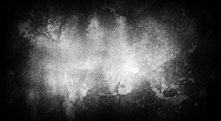 Monochromatic grunge texture with a distressed, weathered effect, creating a dramatic and moody backdrop
