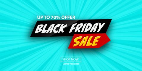 Fototapeta premium black friday sale banner