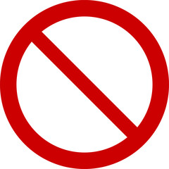 Sign forbidden. Forbidden Sign - Transparent Background - vector, png or jpeg
