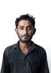 Fototapeta premium Bangladeshi man portrait photo face.