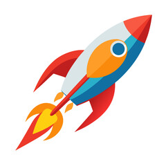 Classic Rocket Launch - Business Startup Icon
