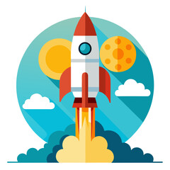 Future Goals and Beyond - Space Travel Concept